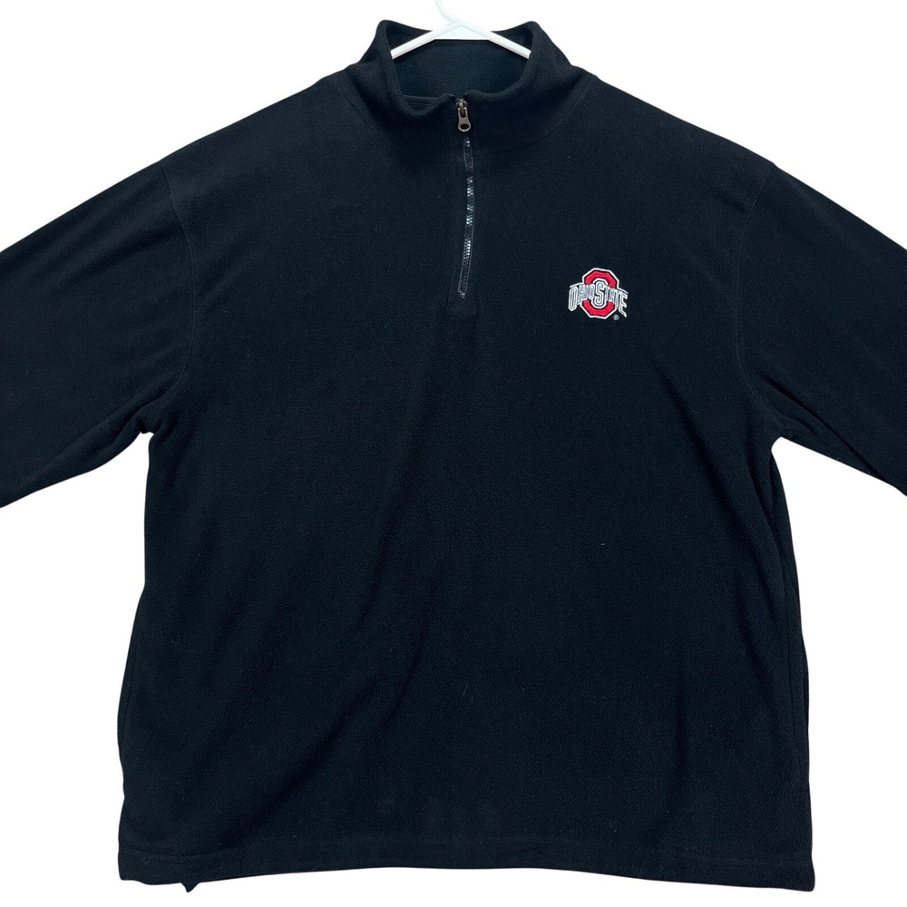 Ohio State Buckeyes Red Oak Men's Black Sweatshirt Large Pullover Fleece EUC